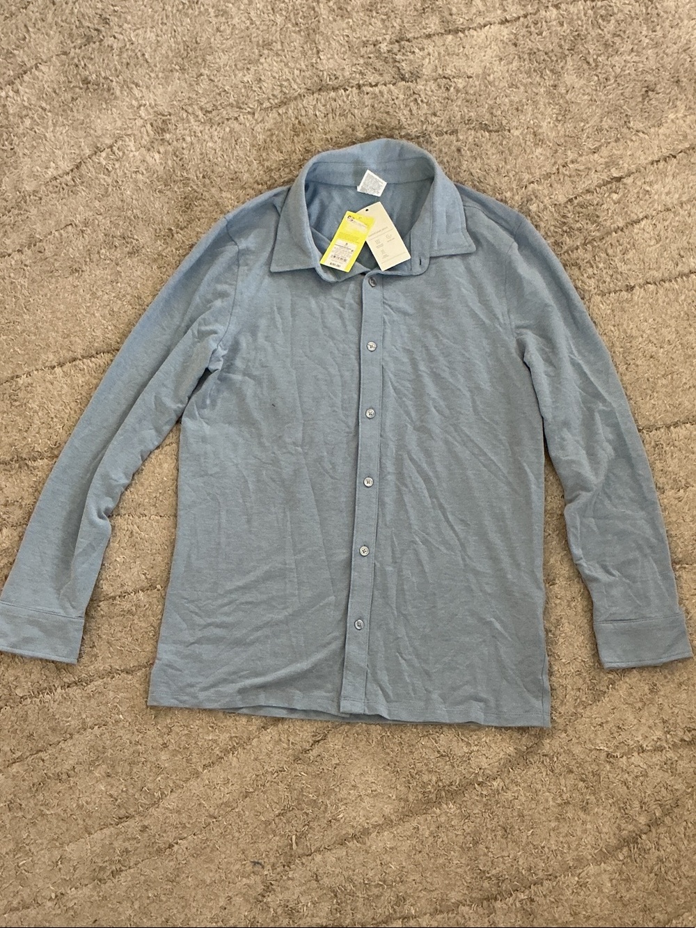 all in motion Light Blue Men's Casual Button-Down Shirt